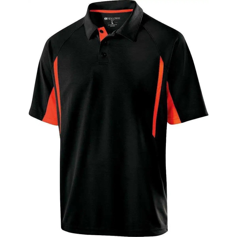 Holloway 222530 Avenger Polo Short Sleeve – Black Orange