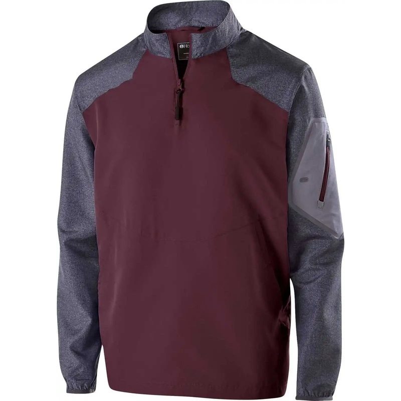 Holloway 229155 Raider Pullover – Carbon Print Maroon