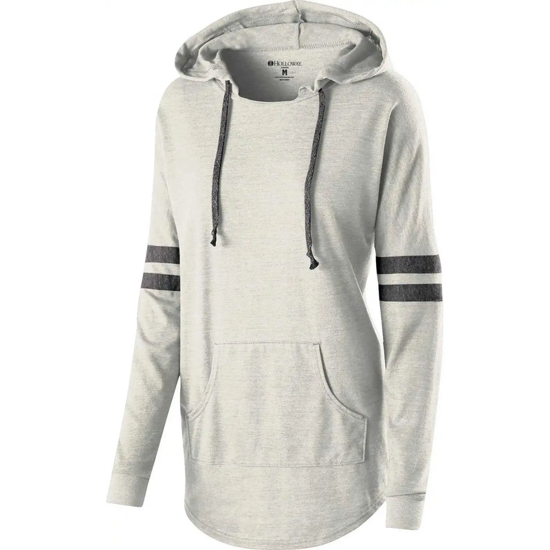 Holloway 229390 Ladies’ Hooded Low Key Pullover – Vintage Birch Black
