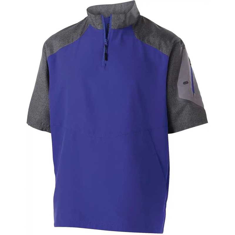 Holloway 229545 Raider Pullover Short Sleeve – Carbon Print Purple