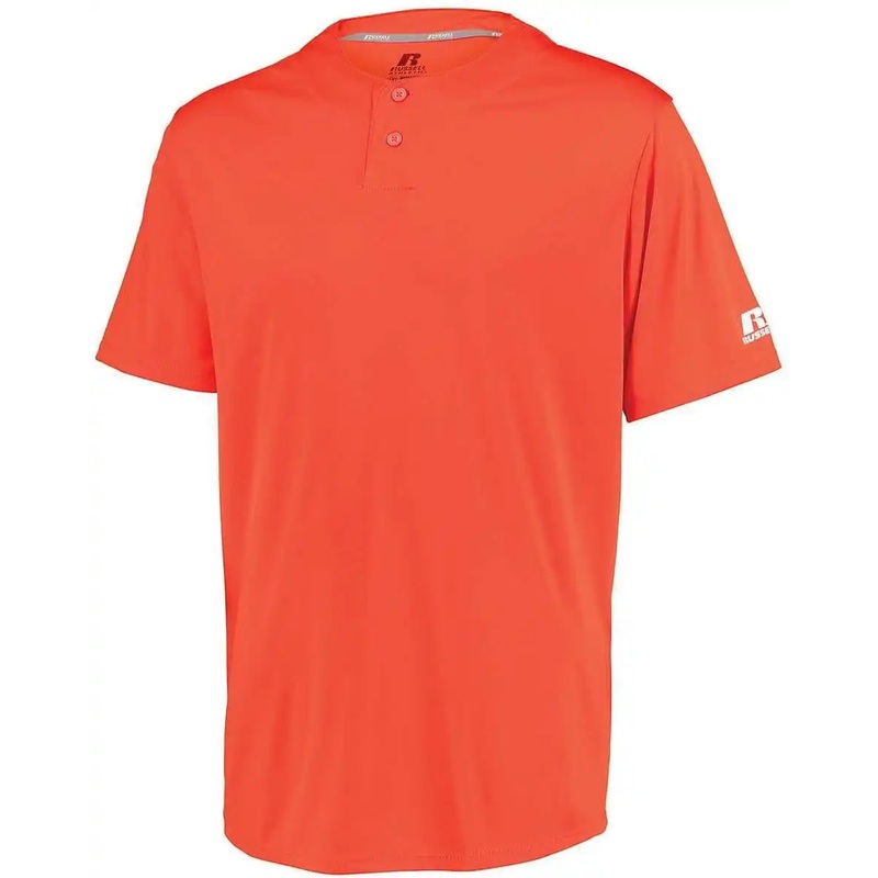 Russell 3R7X2B Youth Performance Two-Button Solid Jersey – Burnt Orange