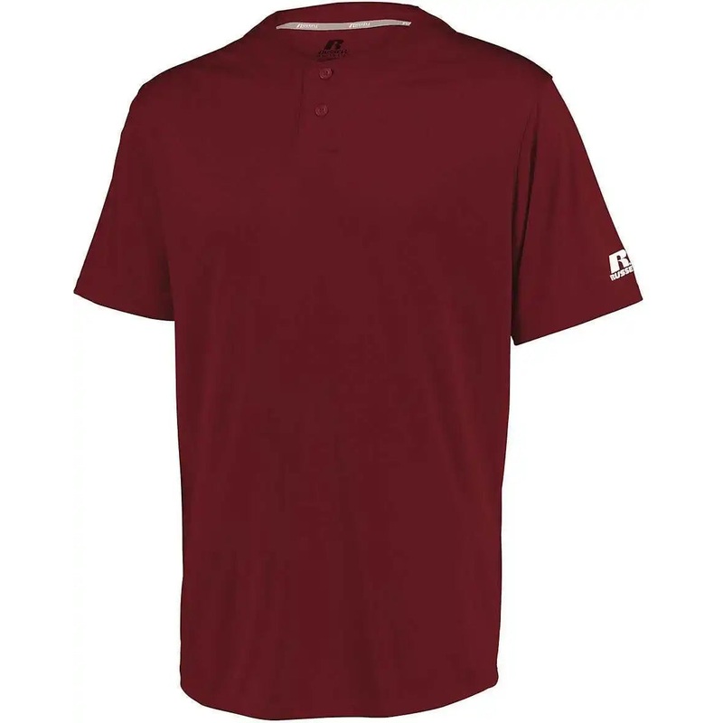 Russell 3R7X2B Youth Performance Two-Button Solid Jersey – Cardinal