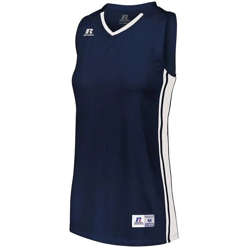 Russell 4B1VTX Ladies Legacy Basketball Jersey – Navy White
