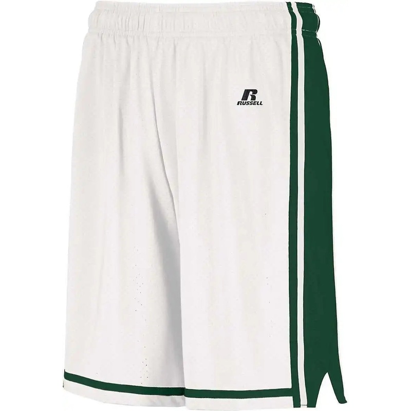 Russell 4B2VTM Legacy Basketball Shorts – White Dark Green