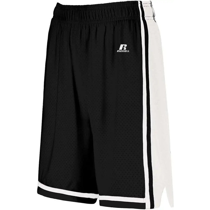 Russell 4B2VTX Ladies Legacy Basketball Shorts – Black White