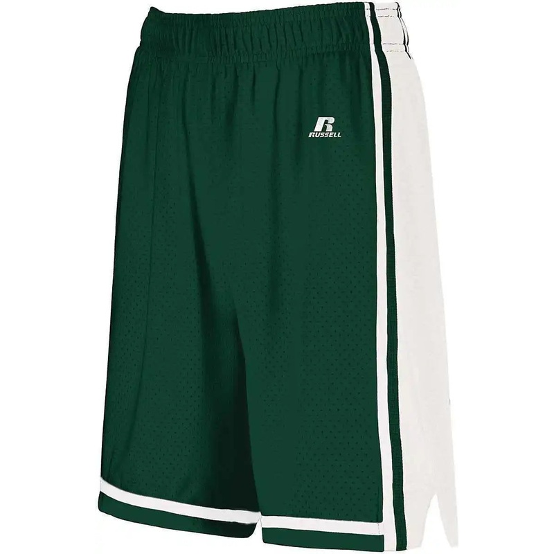 Russell 4B2VTX Ladies Legacy Basketball Shorts – Dark Green White