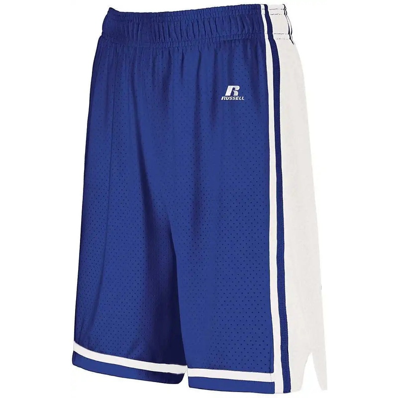 Russell 4B2VTX Ladies Legacy Basketball Shorts – Royal White