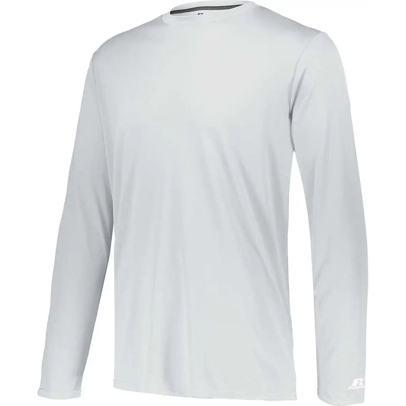 Russell 631X2M Dri-Power Core Performance Long Sleeve Tee – White