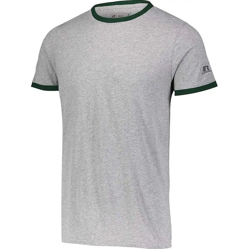 Russell 64RTTM Essential Ringer Tee – Oxford Dark Green