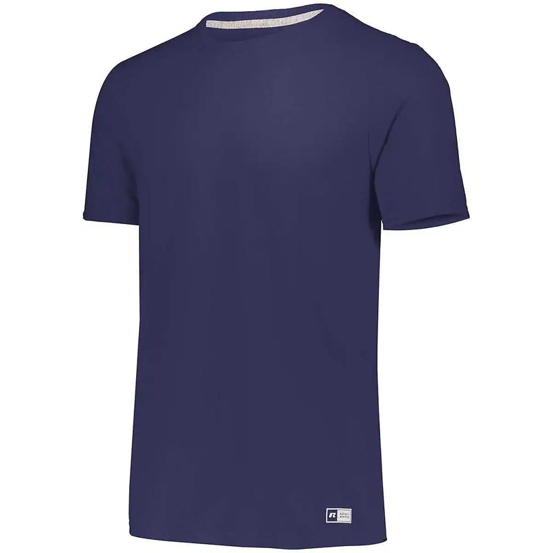 Russell 64STTM Essential Tee – Vintage Heather Navy