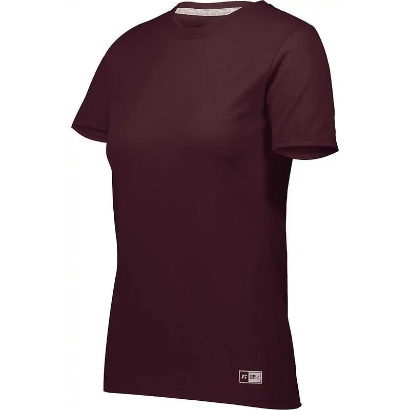 Russell 64STTX Ladies Essential Tee – Maroon