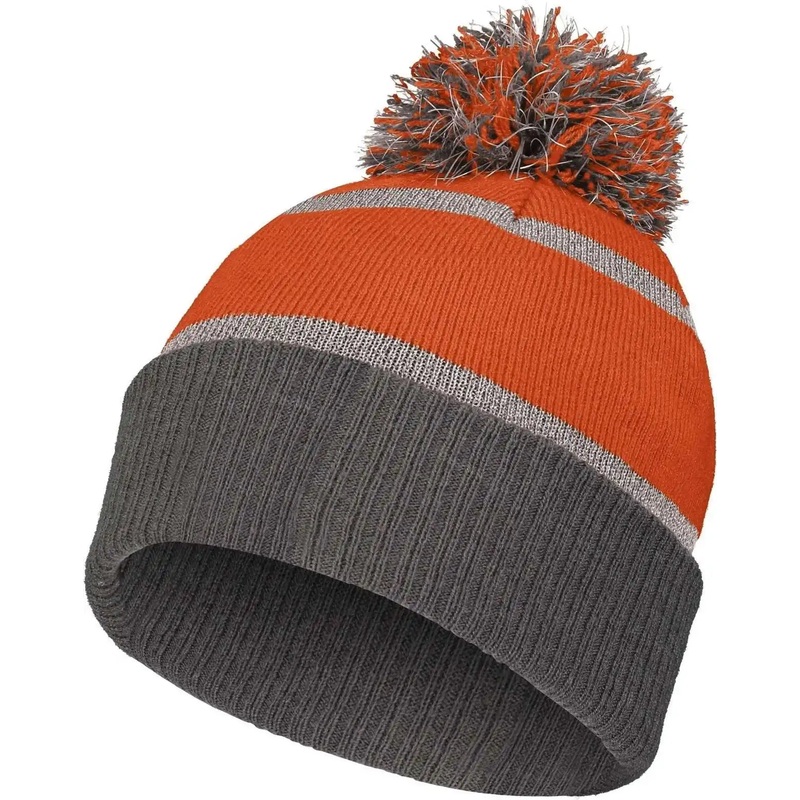 Holloway 223816 Reflective Beanie with Cuff – Orange Carbon