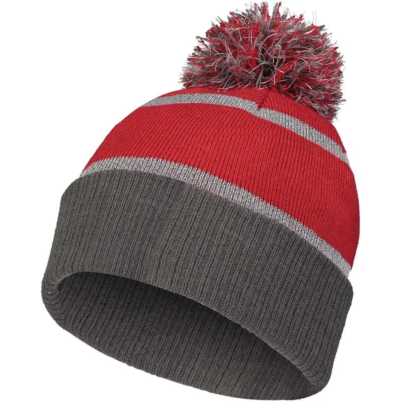 Holloway 223816 Reflective Beanie with Cuff – Scarlet Carbon