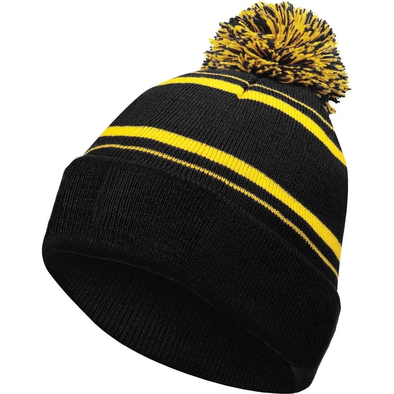 Holloway 223860 Homecoming Beanie with Cuff – Black Light Gold
