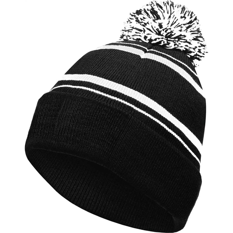 Holloway 223860 Homecoming Beanie with Cuff – Black White