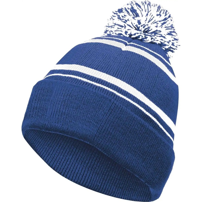 Holloway 223860 Homecoming Beanie with Cuff – Royal White