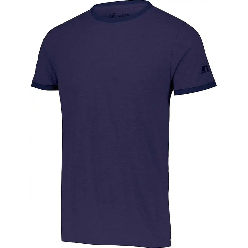 Russell 64RTTM Essential Ringer Tee – Vintage Navy Heather Navy