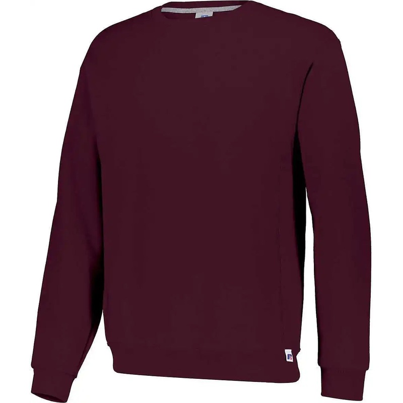 Russell 698HBM Dri-Power  Fleece Crew Sweatshirt – Maroon