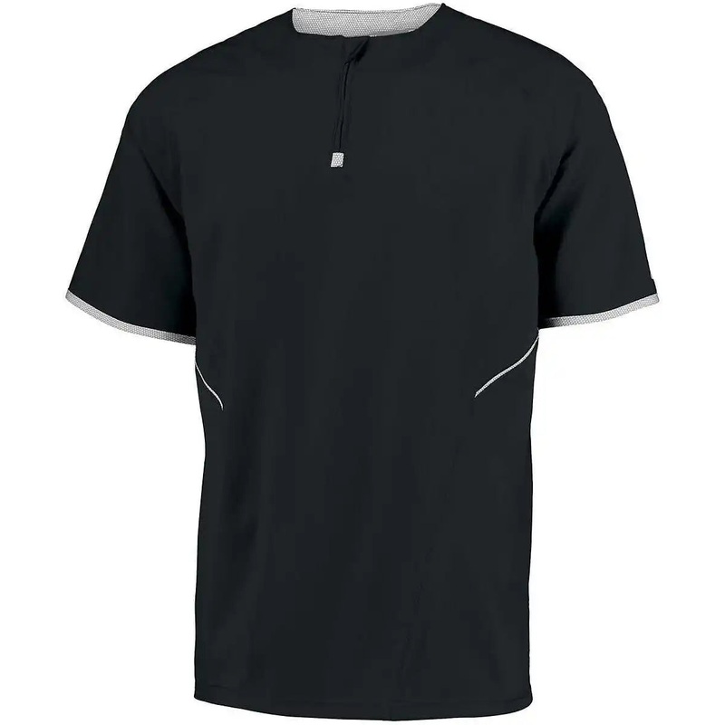 Russell 872RVB Youth Short Sleeve Pullover – Black White