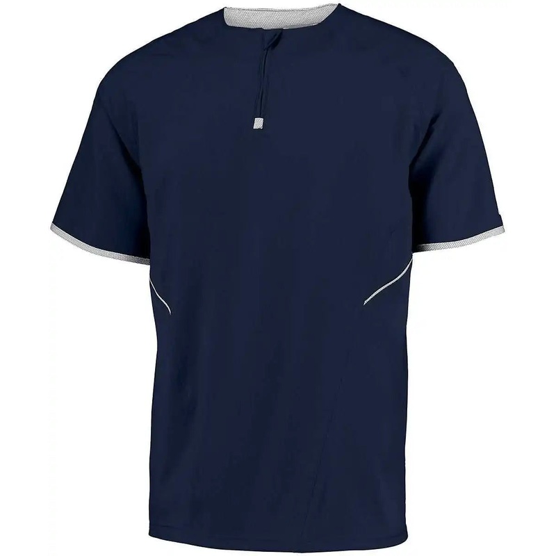Russell 872RVB Youth Short Sleeve Pullover – Navy White