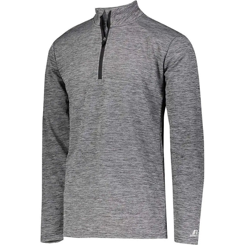 Russell QZ7EAM Dri-Power Lightweight 1 4 Zip Pullover – Black