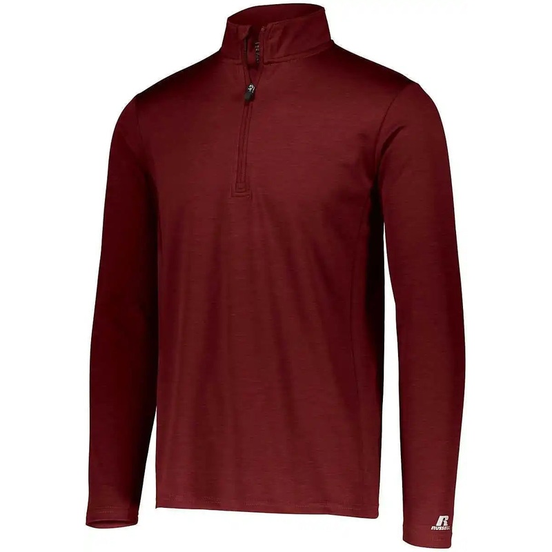 Russell QZ7EAM Dri-Power Lightweight 1 4 Zip Pullover – Cardinal