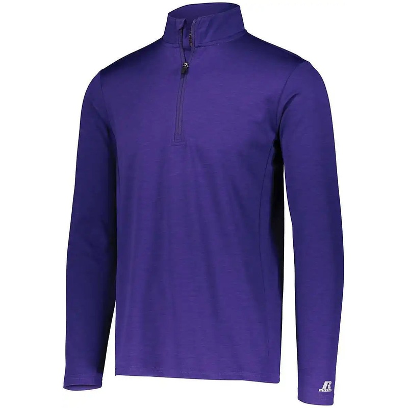 Russell QZ7EAM Dri-Power Lightweight 1 4 Zip Pullover – Purple