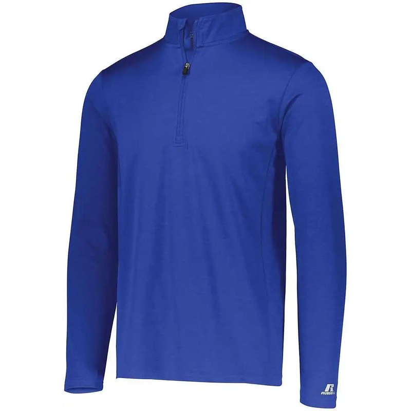 Russell QZ7EAM Dri-Power Lightweight 1 4 Zip Pullover – Royal