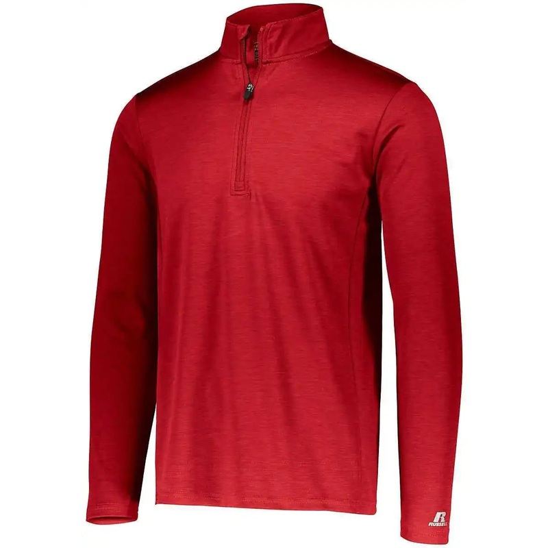 Russell QZ7EAM Dri-Power Lightweight 1 4 Zip Pullover – True Red