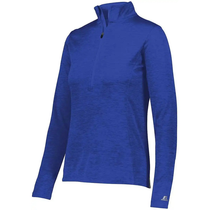 Russell QZ7EAX Ladies Dri-Power Lightweight 1 4 Zip Pullover – Royal