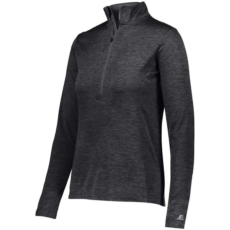 Russell QZ7EAX Ladies Dri-Power Lightweight 1 4 Zip Pullover – Stealth