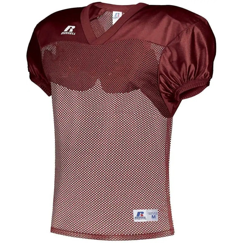 Russell S096BM Stock Practice Jersey – Cardinal