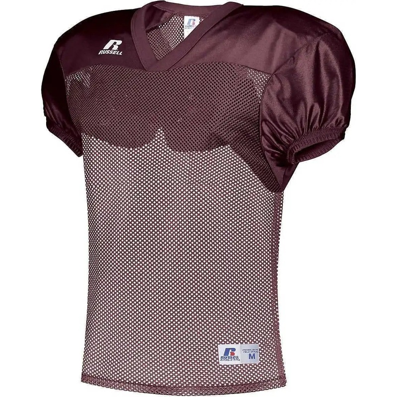 Russell S096BM Stock Practice Jersey – Maroon