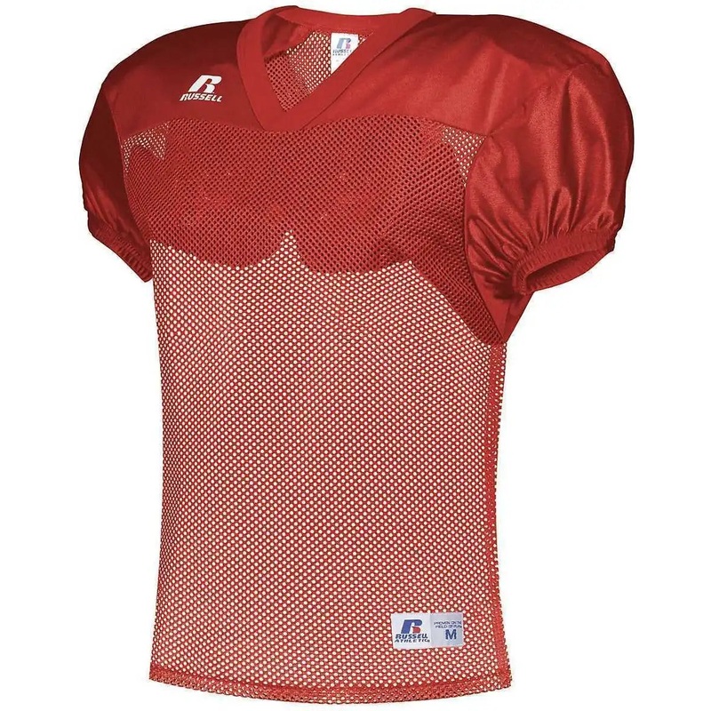 Russell S096BM Stock Practice Jersey – True Red