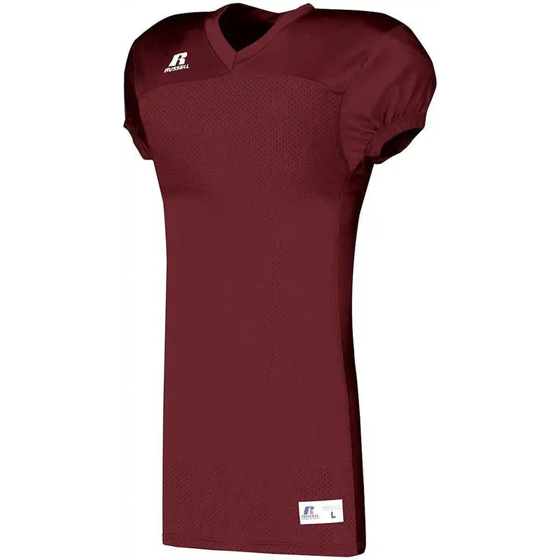 Russell S8623M Solid Jersey With Side Inserts – Cardinal