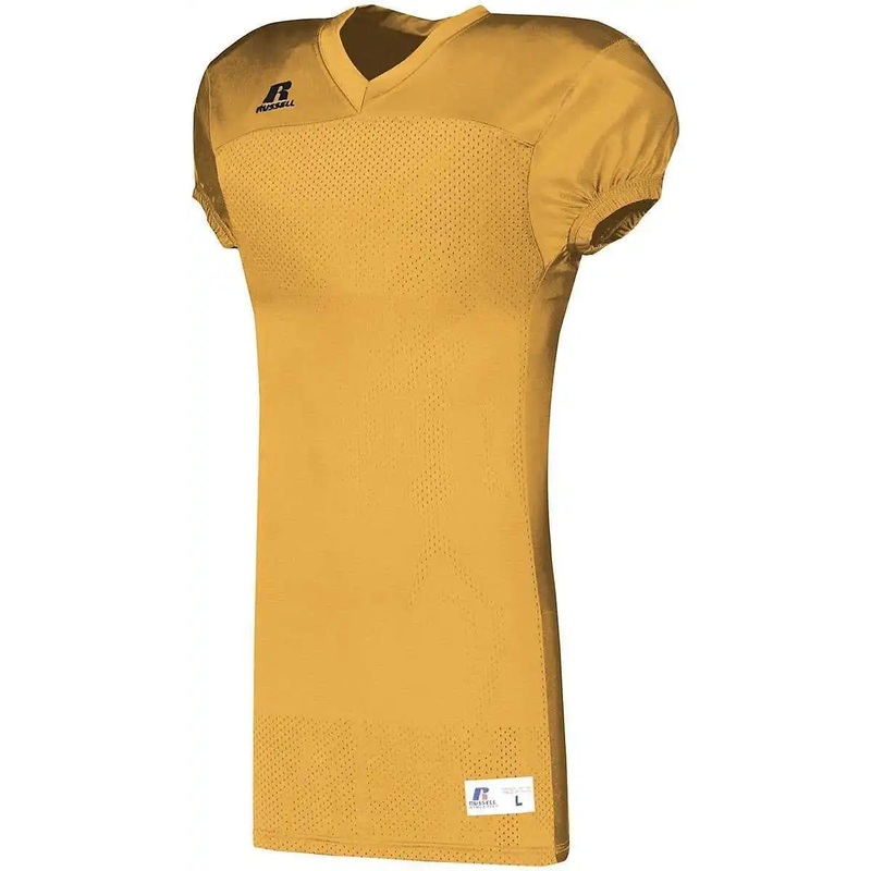 Russell S8623M Solid Jersey With Side Inserts – Gold