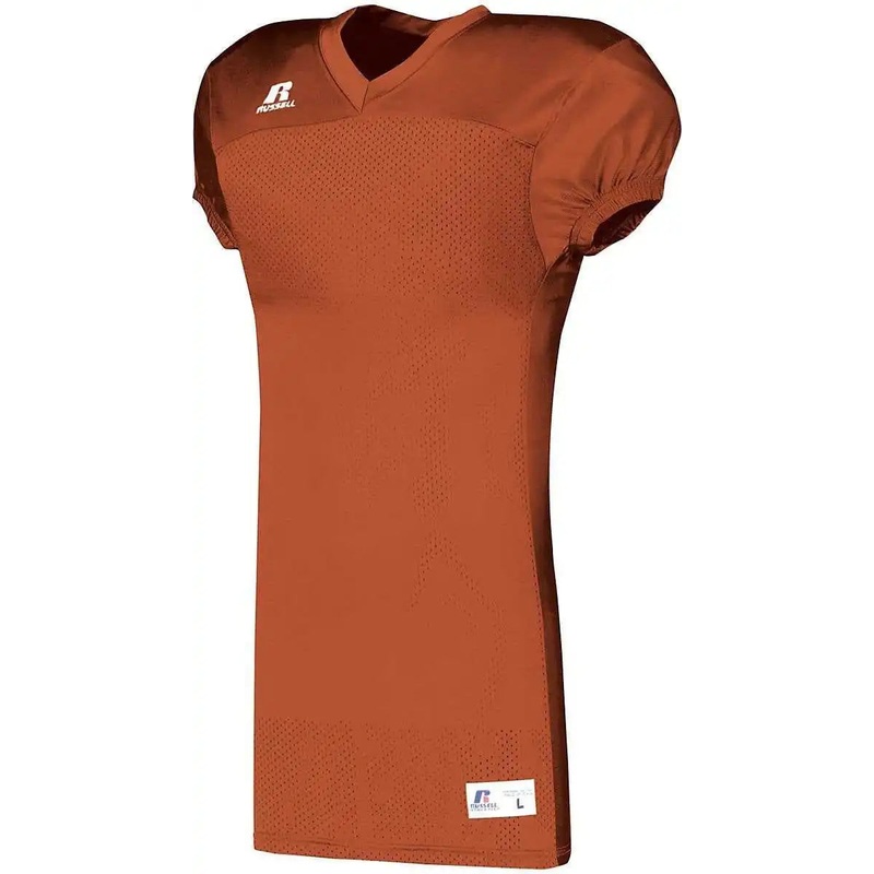 Russell S8623W Youth Solid Jersey With Side Inserts – Burnt Orange