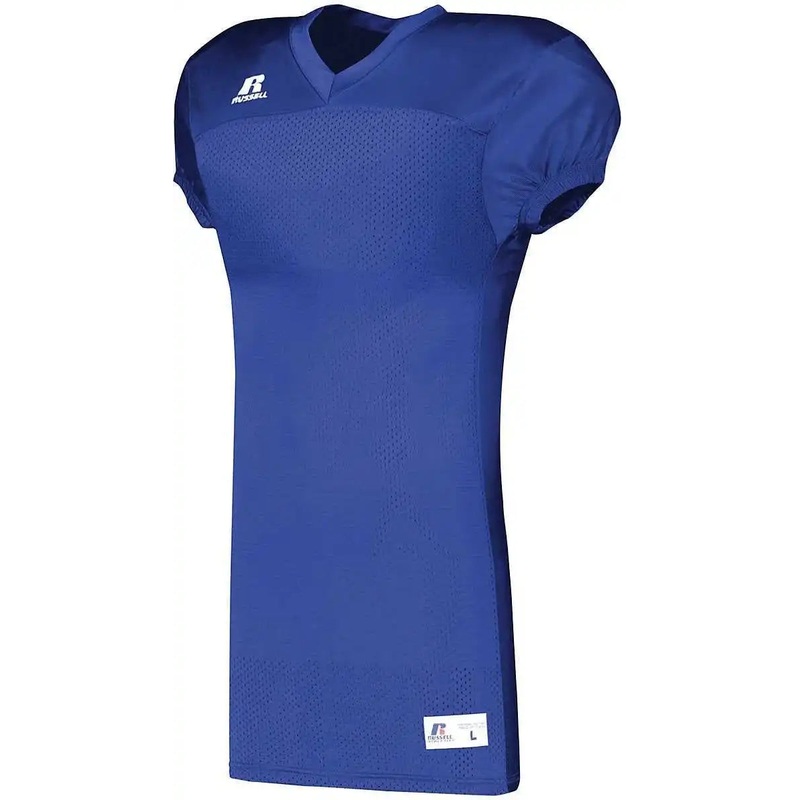 Russell S8623W Youth Solid Jersey With Side Inserts – Royal