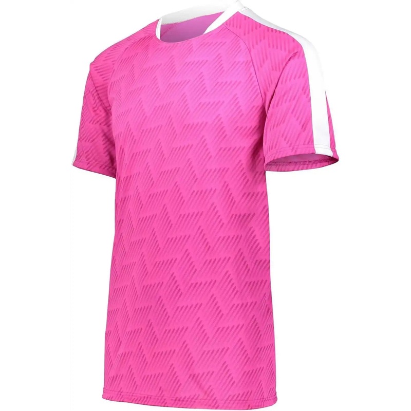 High Five 322981 Youth Hypervolt Jersey – Power Pink Print White