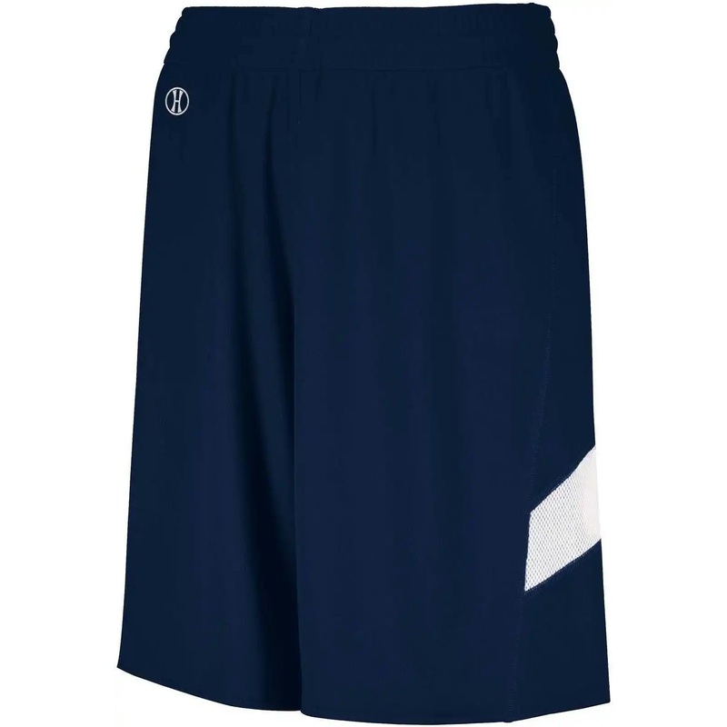 Holloway 224079 Dual-Side Single Ply Shorts – Navy White