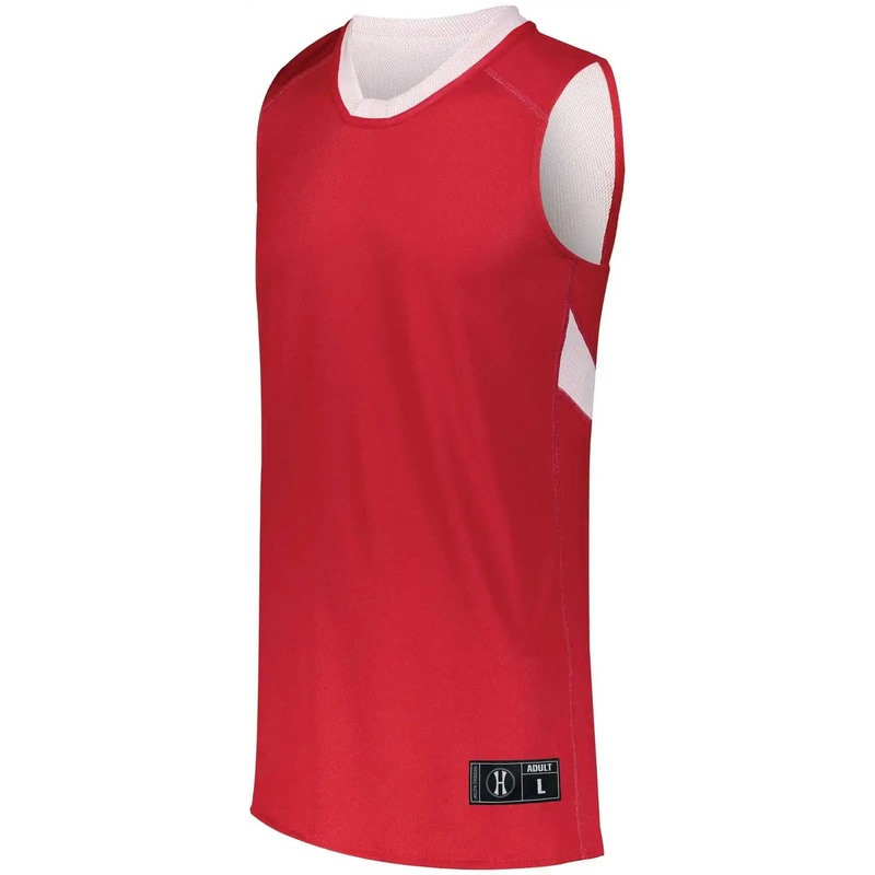 Holloway 224278 Youth Dual-Side Single Ply Basketball Jersey – Scarlet White