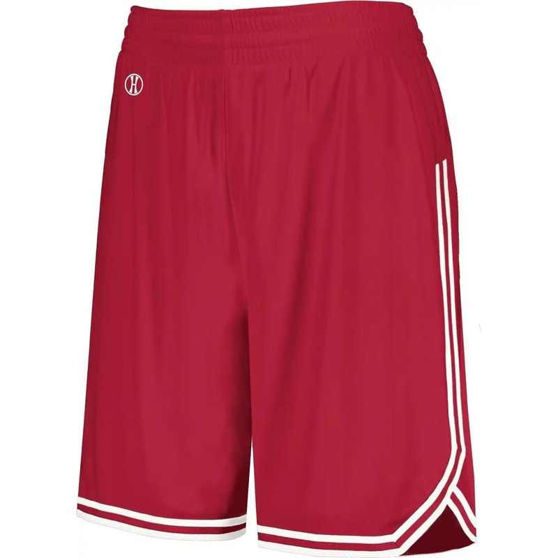 Holloway 224377 Ladies Retro Basketball Shorts – Scarlet White