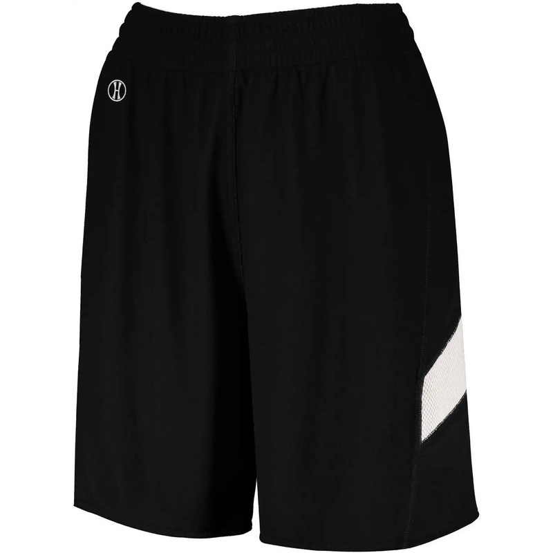 Holloway 224379 Ladies Dual-Side Single Ply Shorts – Black White