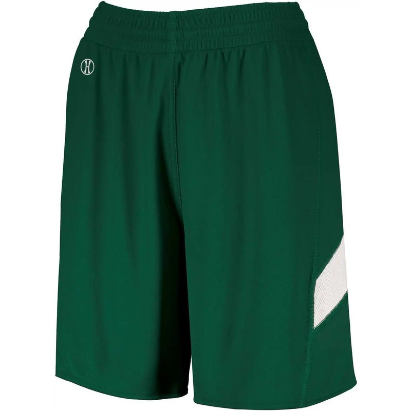 Holloway 224379 Ladies Dual-Side Single Ply Shorts – Forest White