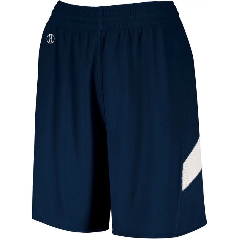 Holloway 224379 Ladies Dual-Side Single Ply Shorts – Navy White