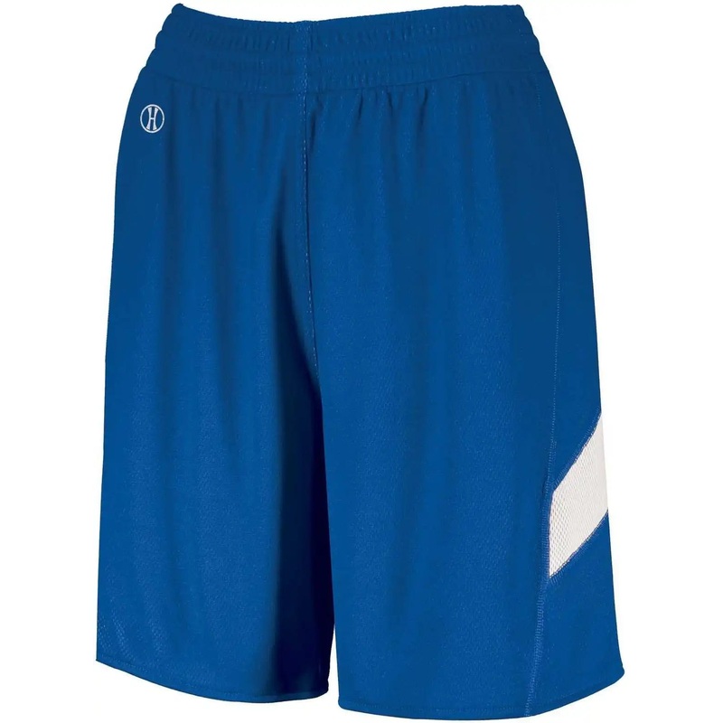 Holloway 224379 Ladies Dual-Side Single Ply Shorts – Royal White