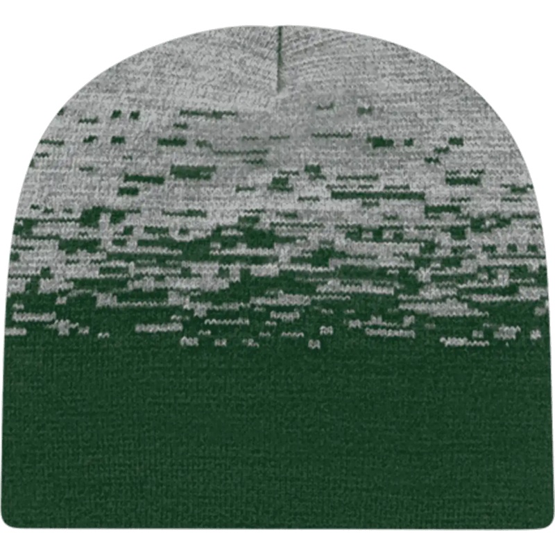 Cap America RKS9 USA Made Static Pattern Knit Beanie – Forest Green Heather