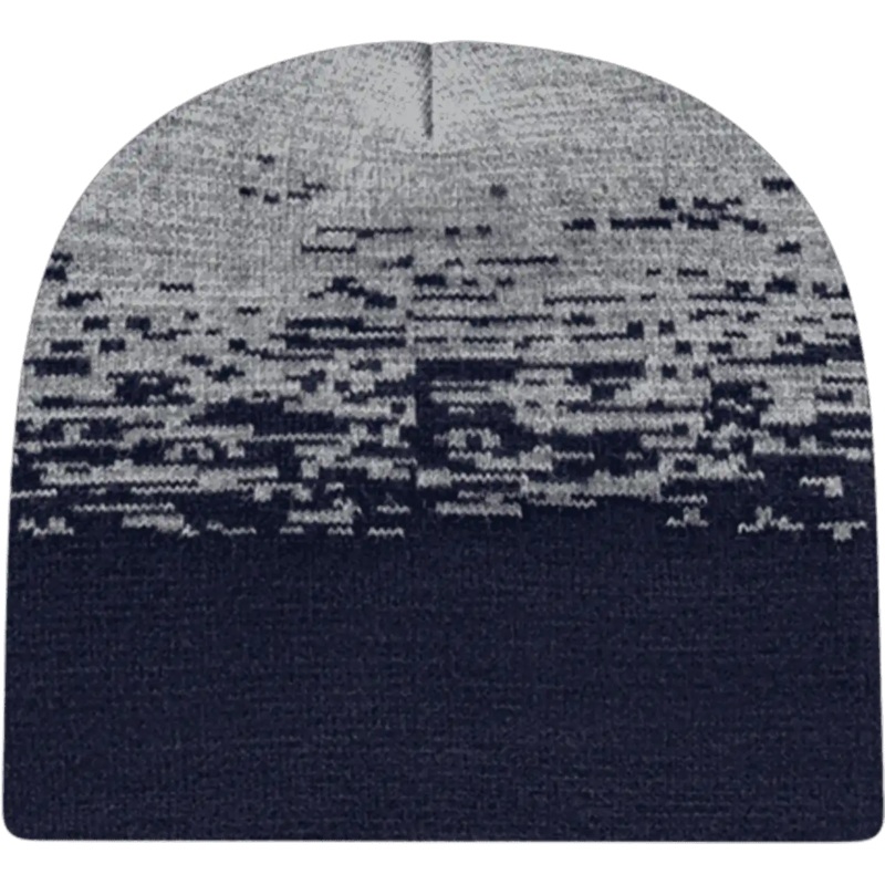 Cap America RKS9 USA Made Static Pattern Knit Beanie – True Navy Heather