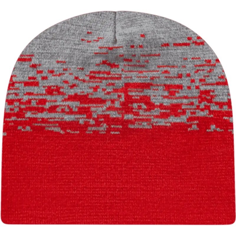 Cap America RKS9 USA Made Static Pattern Knit Beanie – True Red Heather