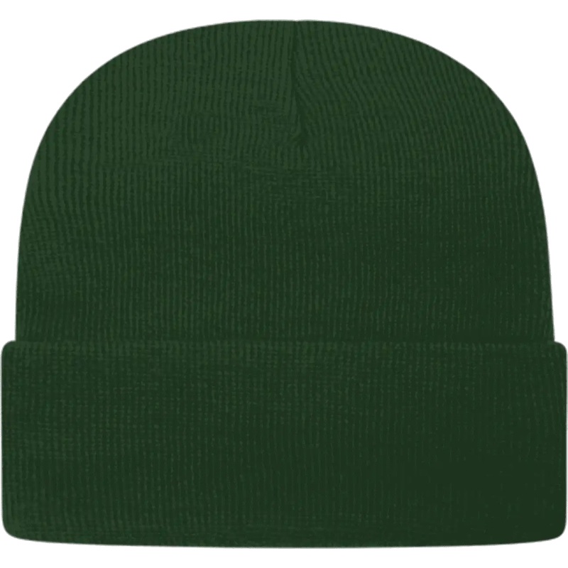 Cap America TKN24 USA Made Knit Cap with Cuff Beanie – Forest Green